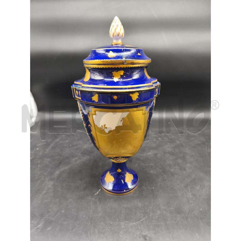 POTICHE VASO BLU E DOR TAPPO DA RIV  | Mercatino dell'Usato Roma gregorio vii 2
