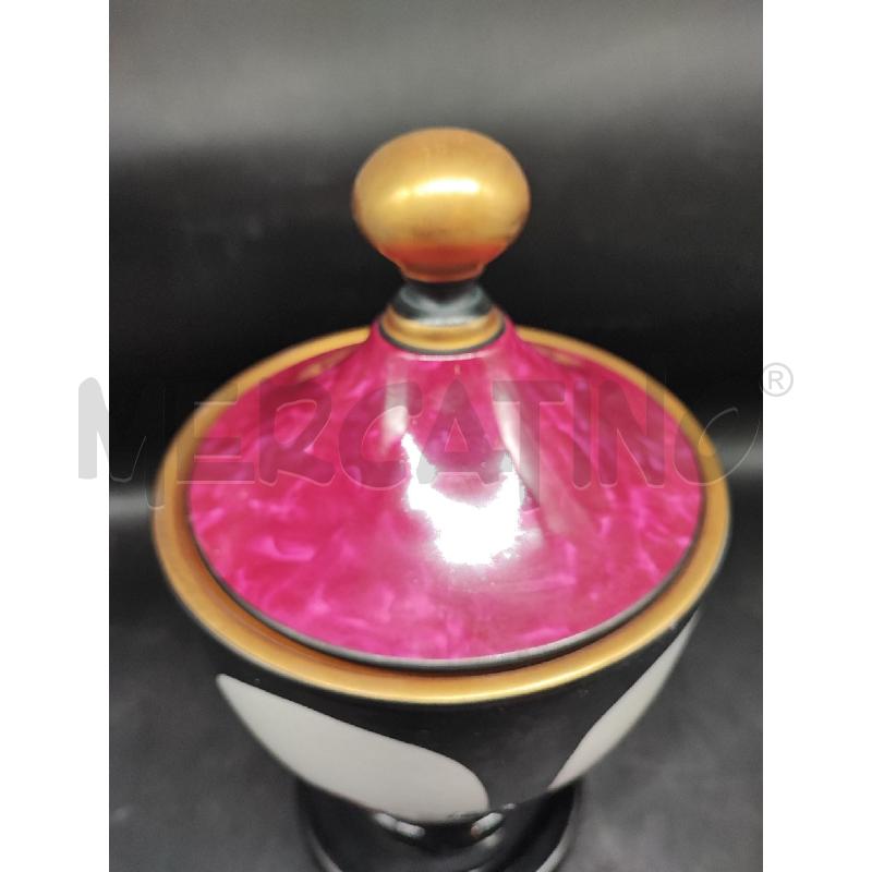 POTICHE VASO NERA VIOLA PORCELLANA  | Mercatino dell'Usato Roma gregorio vii 2