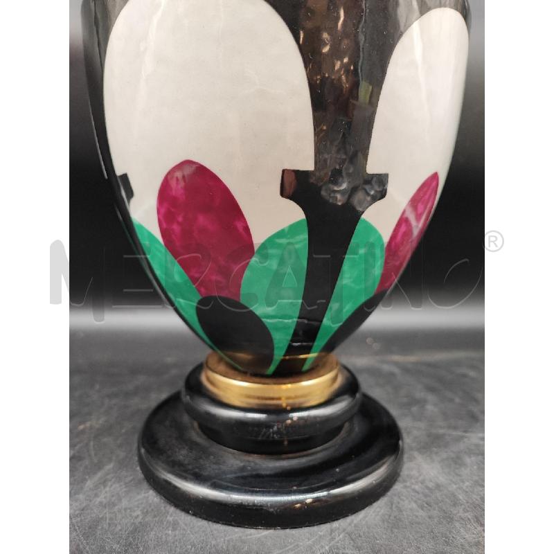 POTICHE VASO NERA VIOLA PORCELLANA  | Mercatino dell'Usato Roma gregorio vii 3