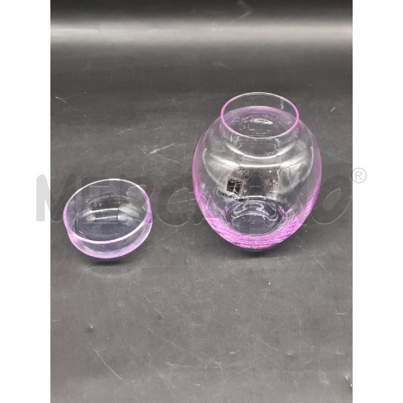 POTICHE VASO VETRO VIOLA CARLO MORETTI * | Mercatino dell'Usato Roma gregorio vii 2