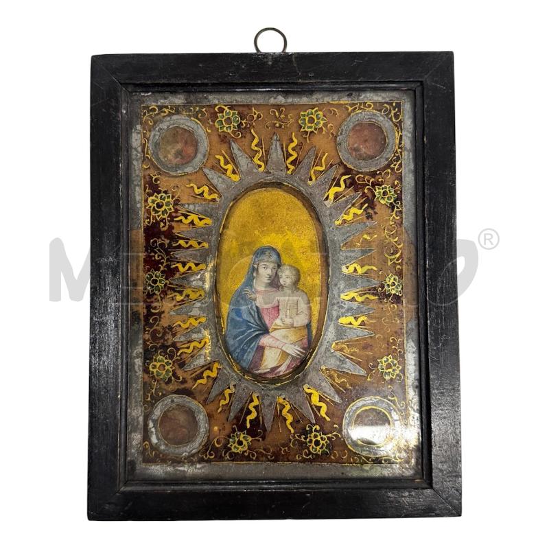 QUADRETTO ICONA SACRA SU VETRO  | Mercatino dell'Usato Roma gregorio vii 1