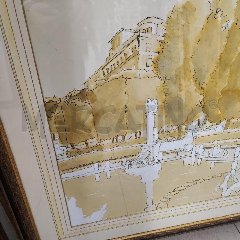 QUADRO ACQUARELLO FONTANA  | Mercatino dell'Usato Roma gregorio vii 3
