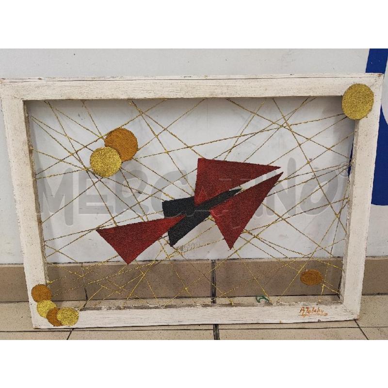 QUADRO ASTRATTO RETE RENZO FOLCHI  | Mercatino dell'Usato Roma gregorio vii 1