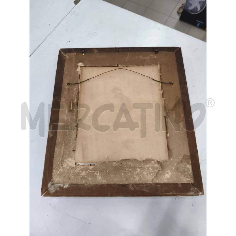 QUADRO DIP DONNA SEDUTA CON GABBIA  | Mercatino dell'Usato Roma gregorio vii 4