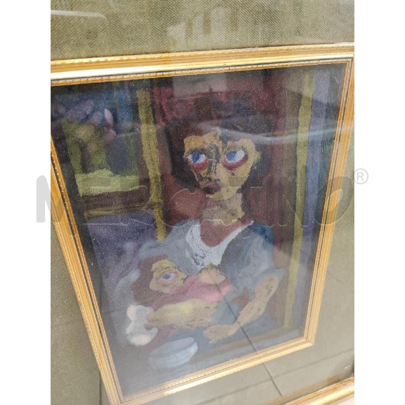 QUADRO DONNA CON BAMBINO C DOR  | Mercatino dell'Usato Roma gregorio vii 2