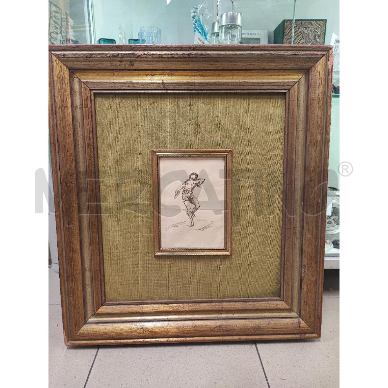 QUADRO FIGURA UOMO FIRMA ALDI  | Mercatino dell'Usato Roma gregorio vii 1