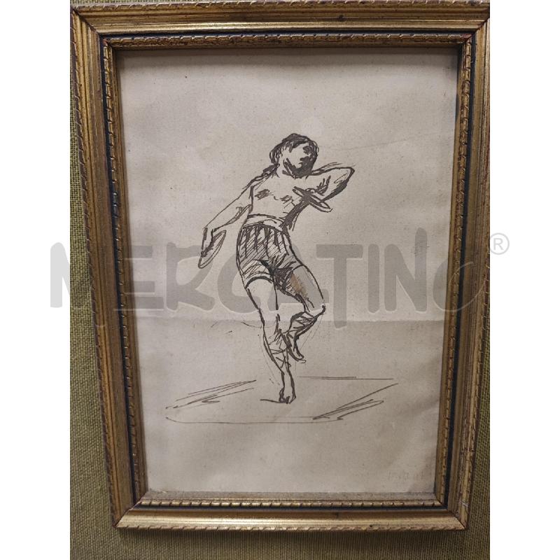QUADRO FIGURA UOMO FIRMA ALDI  | Mercatino dell'Usato Roma gregorio vii 2