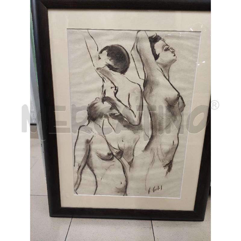 QUADRO FIGURE FEMMINILI C LEGNO  | Mercatino dell'Usato Roma gregorio vii 1
