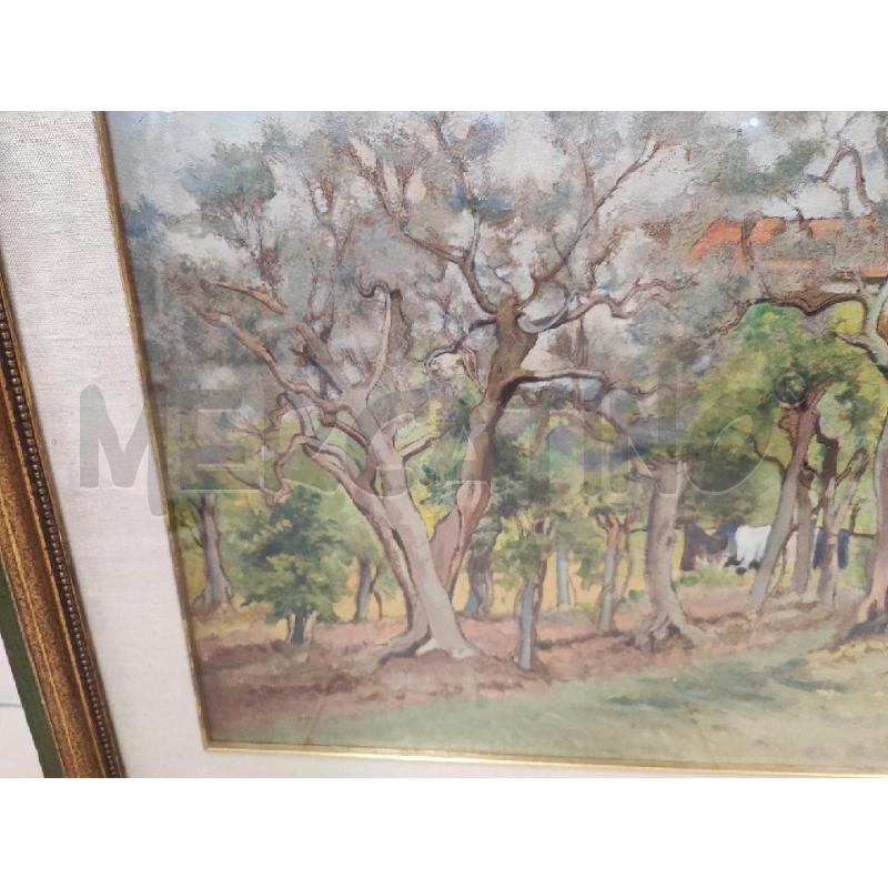 QUADRO OLIO ALBERI CAMAPAGNA  | Mercatino dell'Usato Roma gregorio vii 3