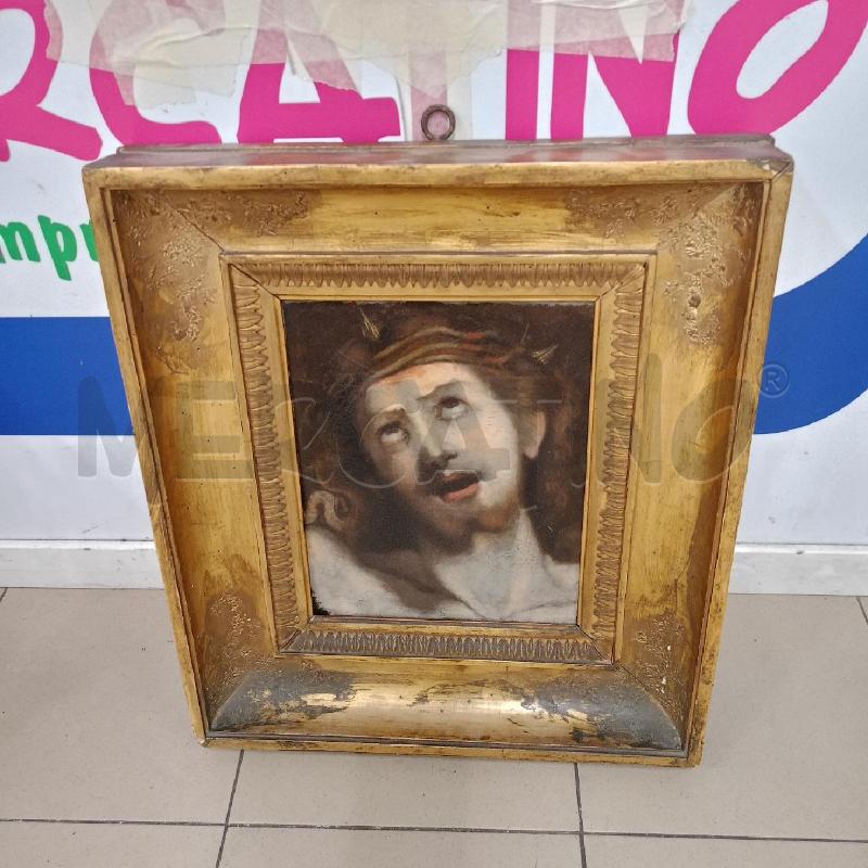 QUADRO VOLTO CRISTO CORNICE 800 DORATA | Mercatino dell'Usato Roma gregorio vii 1