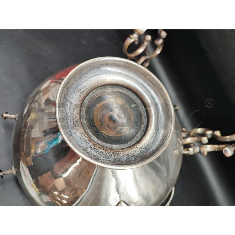 SAMOVAR OTTONE ARGENTATO INSERTI CHIARI  | Mercatino dell'Usato Roma gregorio vii 4