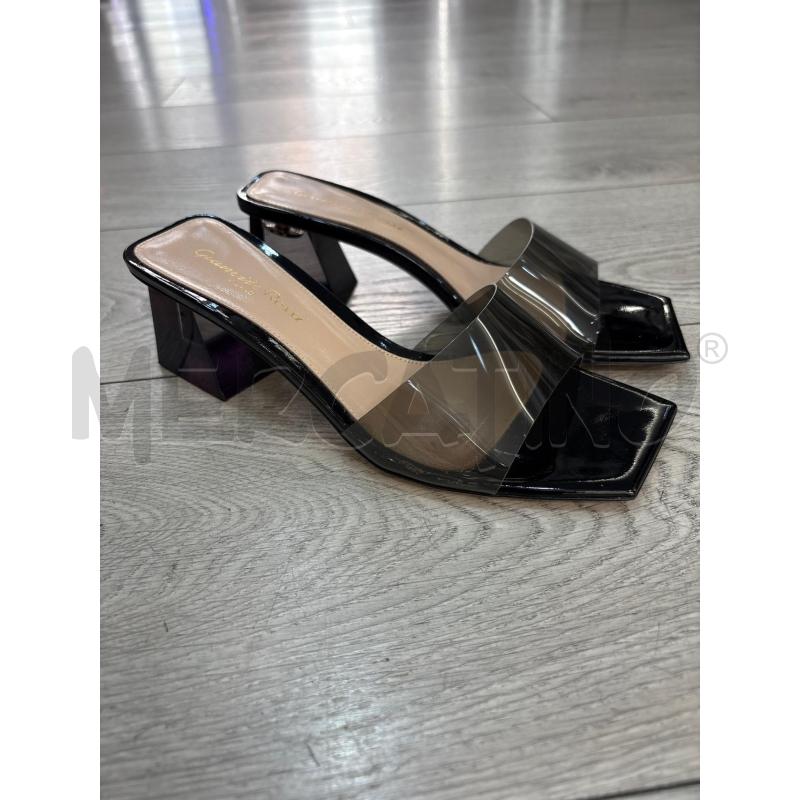SANDALI DONNA GIANVITO ROSSI NERE FASCIA TRASP | Mercatino dell'Usato Roma gregorio vii 2