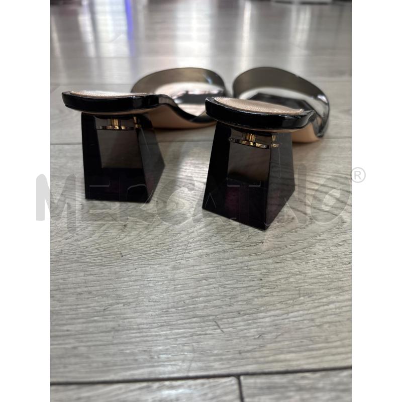 SANDALI DONNA GIANVITO ROSSI NERE FASCIA TRASP | Mercatino dell'Usato Roma gregorio vii 3