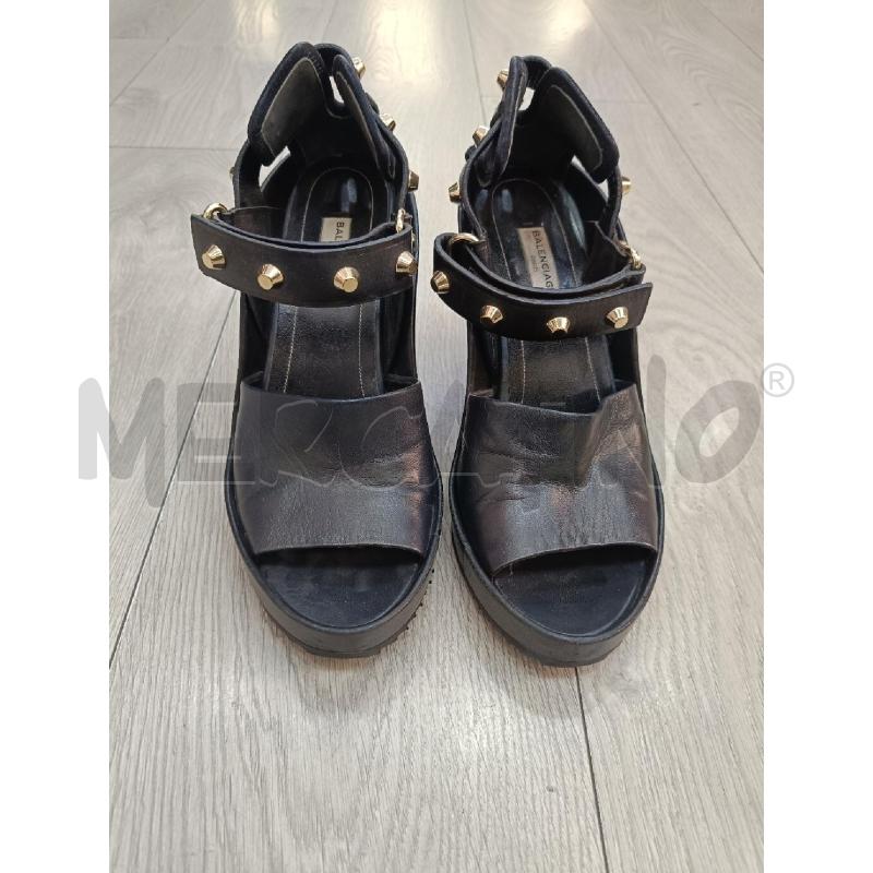 SCARPE DONNA BALENCIAGA NERE BORCHIE | Mercatino dell'Usato Roma gregorio vii 3