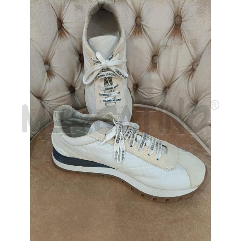 SCARPE DONNA BRUNELLO CUCINELLI BIANCHE TESSUTO PUNTA SCAMO | Mercatino dell'Usato Roma gregorio vii 1