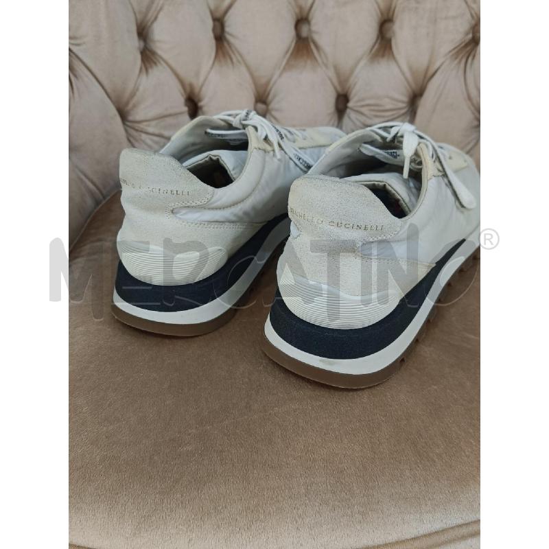 SCARPE DONNA BRUNELLO CUCINELLI BIANCHE TESSUTO PUNTA SCAMO | Mercatino dell'Usato Roma gregorio vii 2