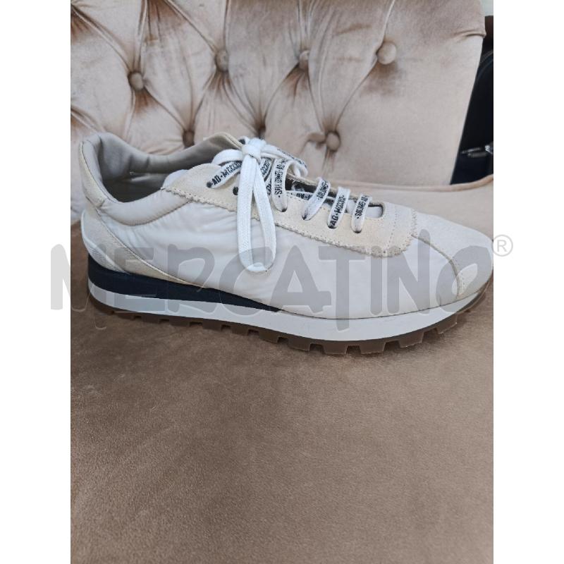 SCARPE DONNA BRUNELLO CUCINELLI BIANCHE TESSUTO PUNTA SCAMO | Mercatino dell'Usato Roma gregorio vii 4