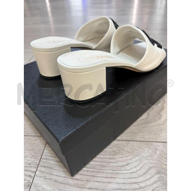 SCARPE DONNA CHANEL BIANCA E NERA | Mercatino dell'Usato Roma gregorio vii 2