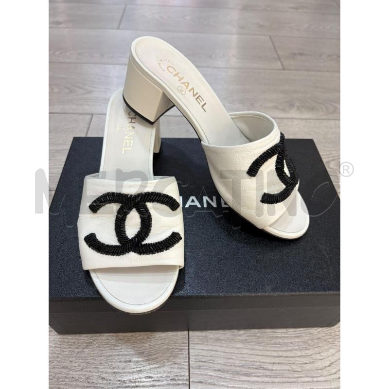 SCARPE DONNA CHANEL BIANCA E NERA | Mercatino dell'Usato Roma gregorio vii 3