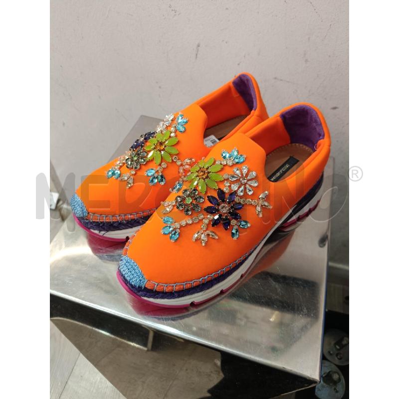 SCARPE DONNA DOLCE&GABBANA ARANCIONI NEOPRENE FIORI STRASS | Mercatino dell'Usato Roma gregorio vii 1