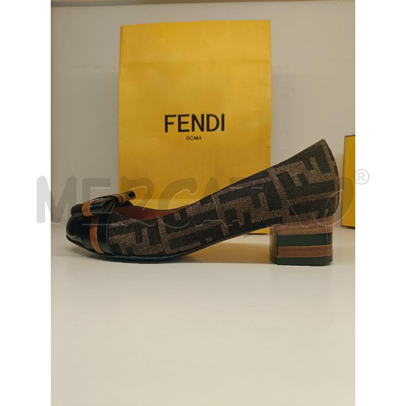 SCARPE DONNA FENDI MONOGRAM FIOCCO NERO | Mercatino dell'Usato Roma gregorio vii 2