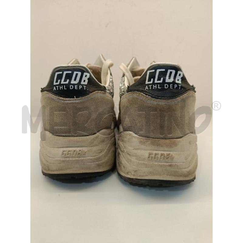 SCARPE DONNA GOLDEN GOOSE RUNNING SOLE TORTORA GLITTER ARGENT | Mercatino dell'Usato Roma gregorio vii 4
