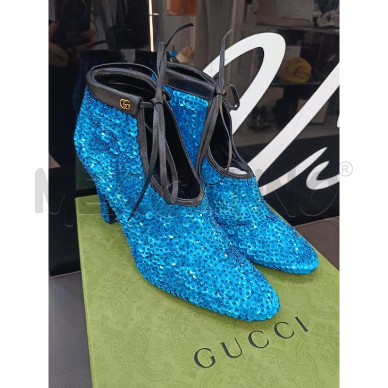 SCARPE DONNA GUCCI PAILLETTES AZZURRE | Mercatino dell'Usato Roma gregorio vii 1