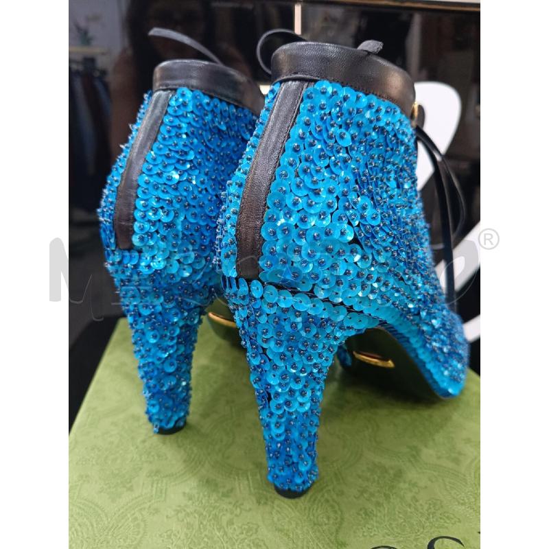 SCARPE DONNA GUCCI PAILLETTES AZZURRE | Mercatino dell'Usato Roma gregorio vii 3