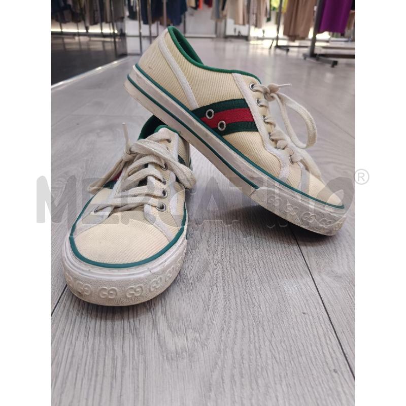 SCARPE DONNA GUCCI TENNIS 1977 BEIGE | Mercatino dell'Usato Roma gregorio vii 3