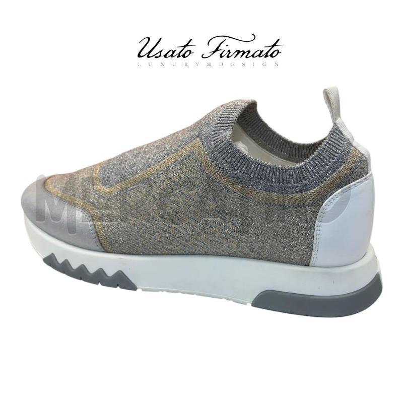 SCARPE DONNA HERMES SLIP ON GRIGIE E DORATE | Mercatino dell'Usato Roma gregorio vii 2
