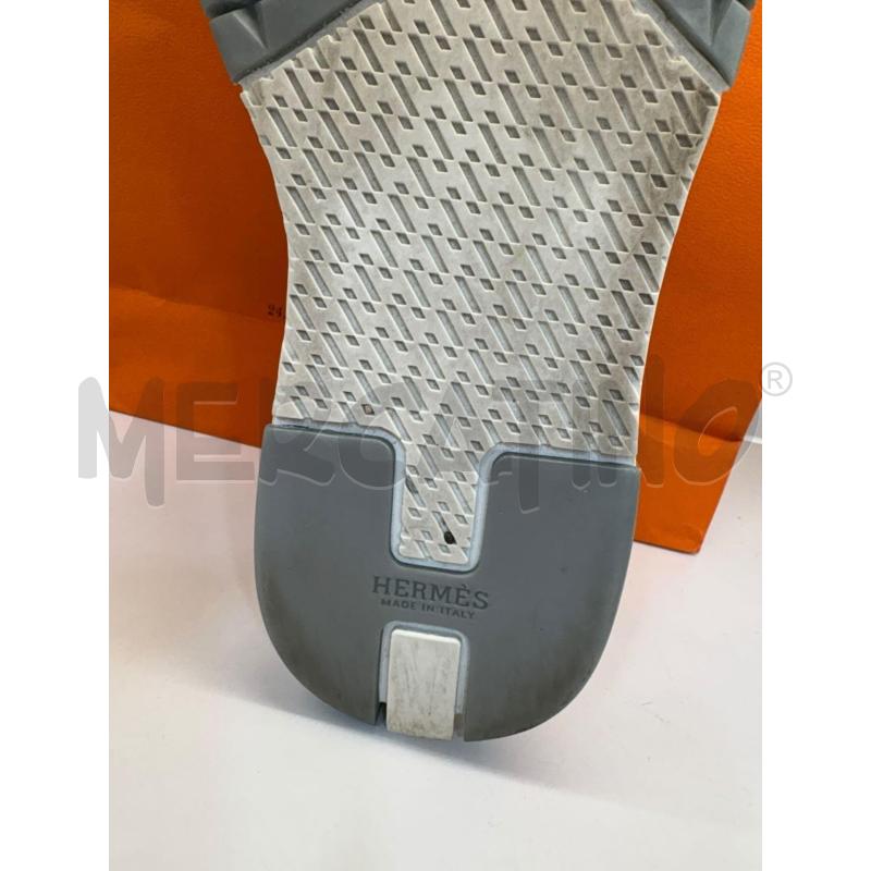 SCARPE DONNA HERMES SLIP ON GRIGIE E DORATE | Mercatino dell'Usato Roma gregorio vii 3