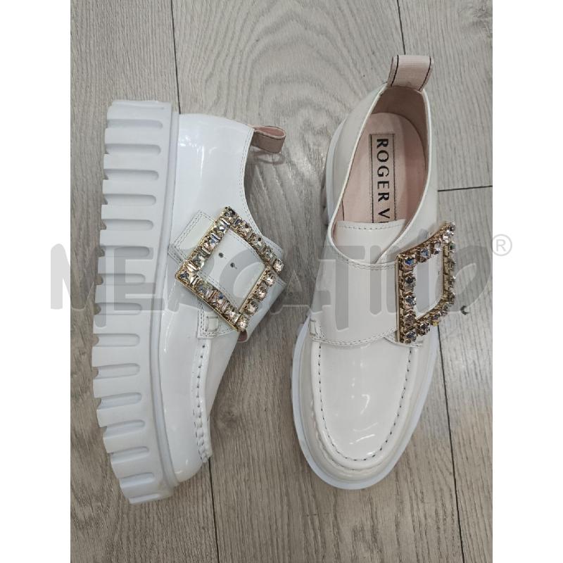 SCARPE DONNA ROGER VIVIER BIANCA STRASS | Mercatino dell'Usato Roma gregorio vii 2