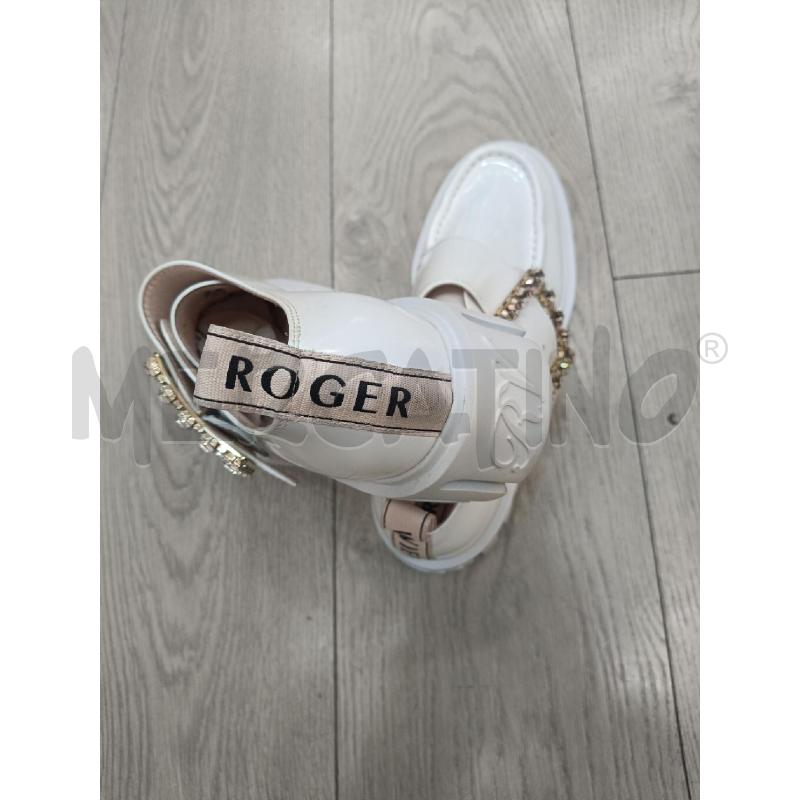 SCARPE DONNA ROGER VIVIER BIANCA STRASS | Mercatino dell'Usato Roma gregorio vii 3