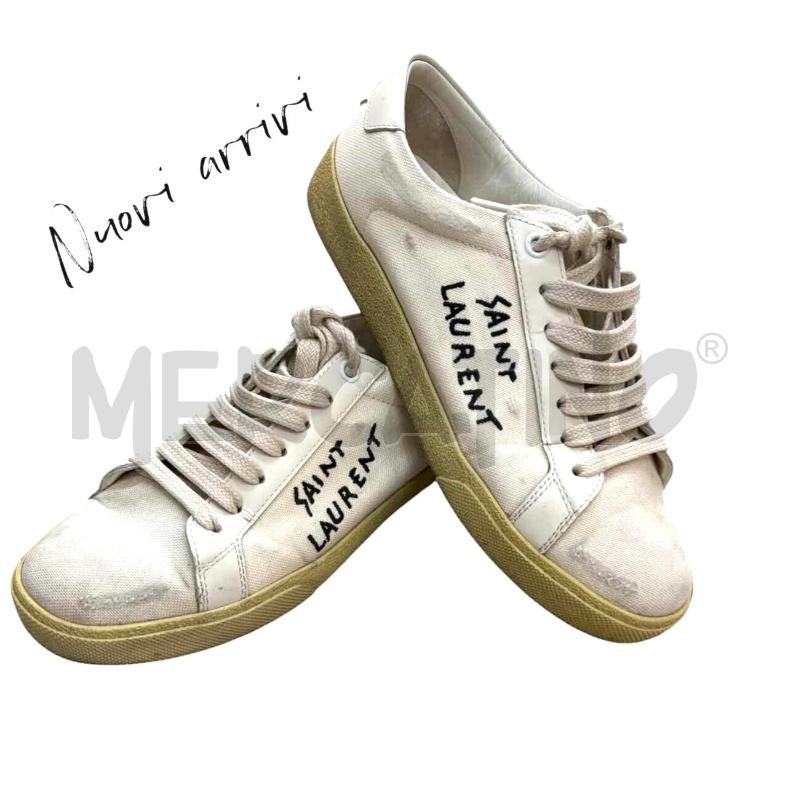 SCARPE DONNA SAINT LAURENT COURT BIANCHE  | Mercatino dell'Usato Roma gregorio vii 2