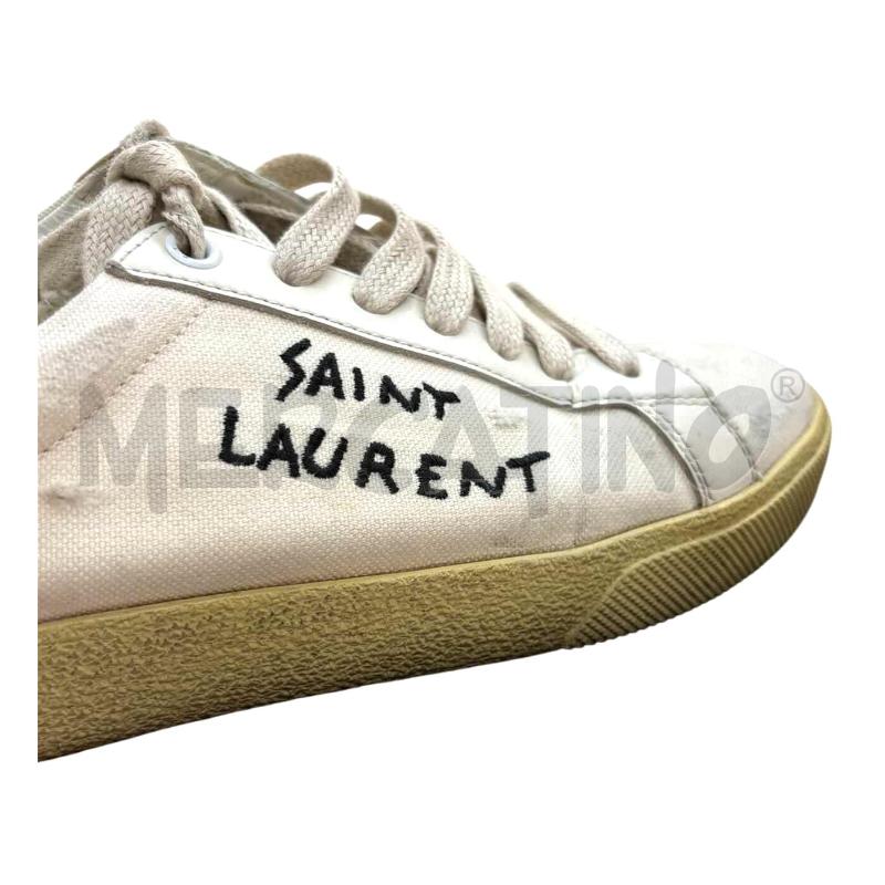 SCARPE DONNA SAINT LAURENT COURT BIANCHE  | Mercatino dell'Usato Roma gregorio vii 4
