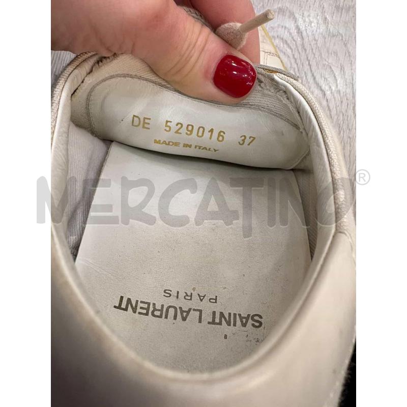 SCARPE DONNA SAINT LAURENT COURT BIANCHE  | Mercatino dell'Usato Roma gregorio vii 5