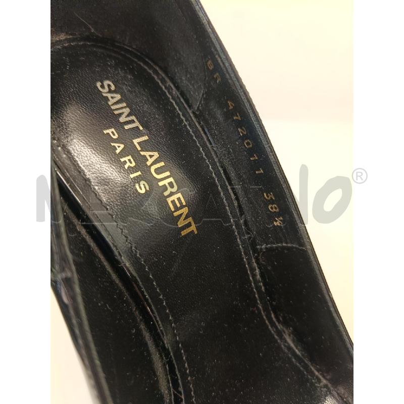 SCARPE DONNA YVES SAINT LAURENT NERE VERNICE TACCO DORATO | Mercatino dell'Usato Roma gregorio vii 4