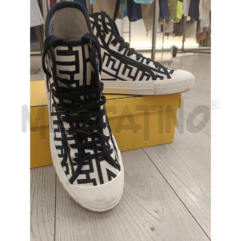 SCARPE FENDI BY MARC JACOBS DOMINO TELA FF BIANCA NERA | Mercatino dell'Usato Roma gregorio vii 3