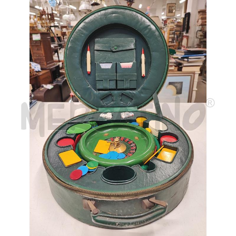 SCATOLA FICHES VERDE VINTAGE GRANDE | Mercatino dell'Usato Roma gregorio vii 1