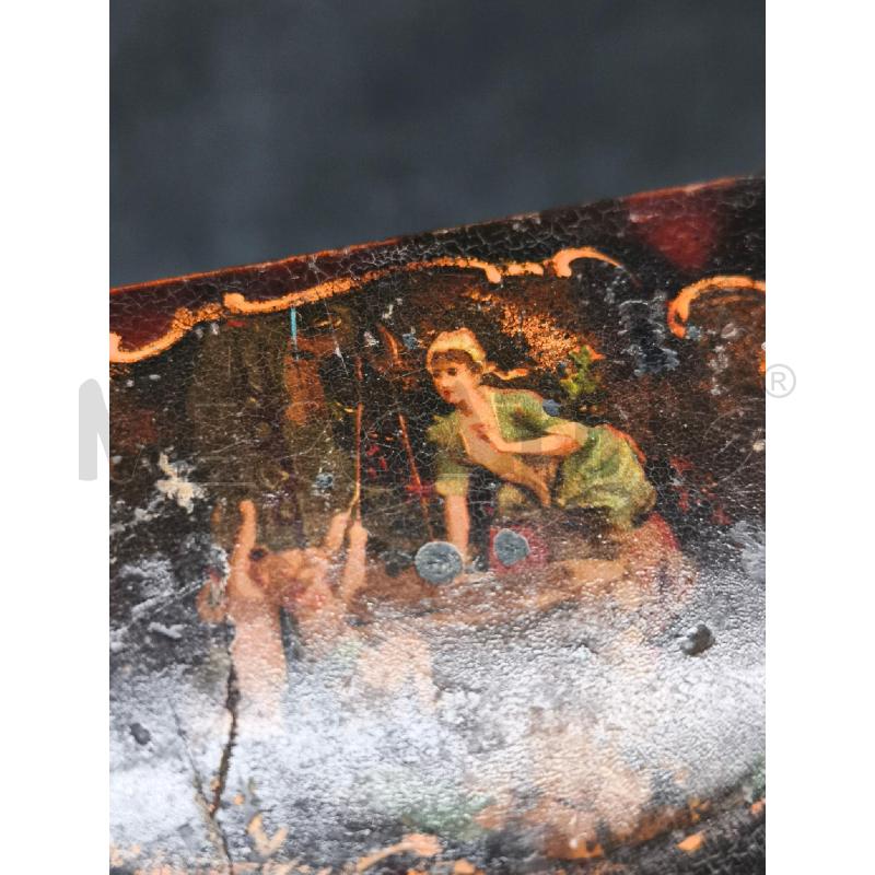 SCATOLA LEGNO ANTICA SCENA | Mercatino dell'Usato Roma gregorio vii 2