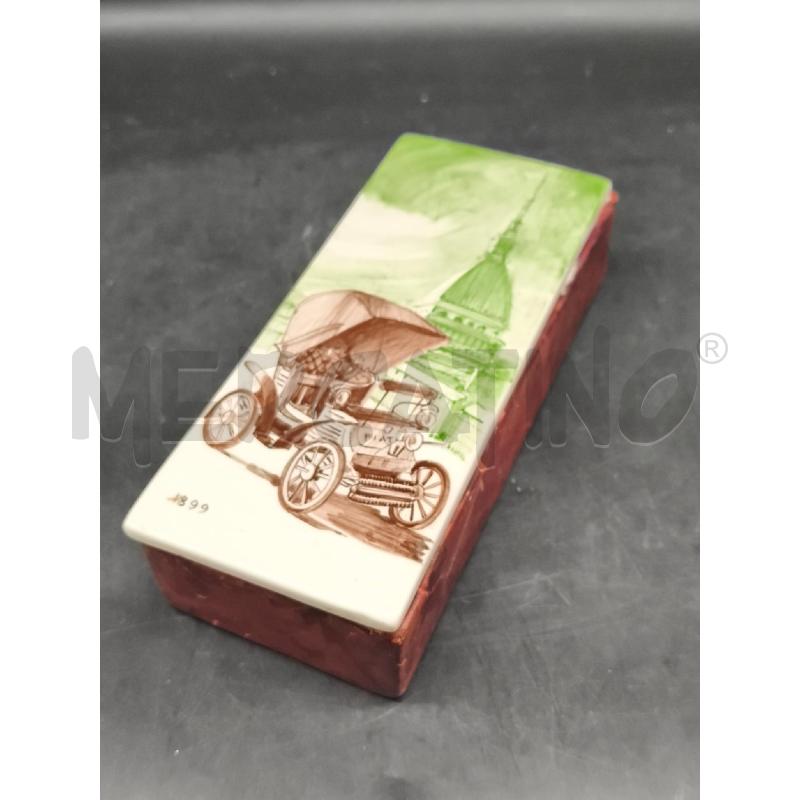 SCATOLA MAIOLICA DIPINTA FIAT DA RIV | Mercatino dell'Usato Roma gregorio vii 1