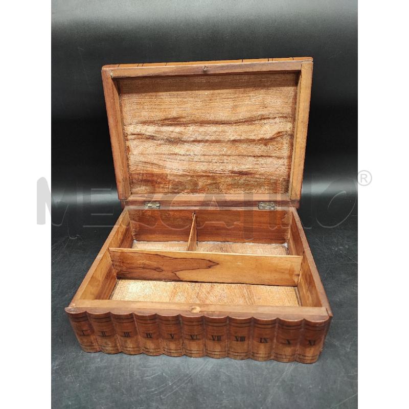 SCATOLA RETT LEGNO INTARSI SET CUCITO  | Mercatino dell'Usato Roma gregorio vii 4