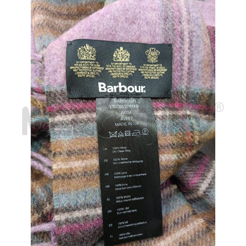 SCIARPA BARBOUR CHECK VIOLA LANA | Mercatino dell'Usato Roma gregorio vii 3