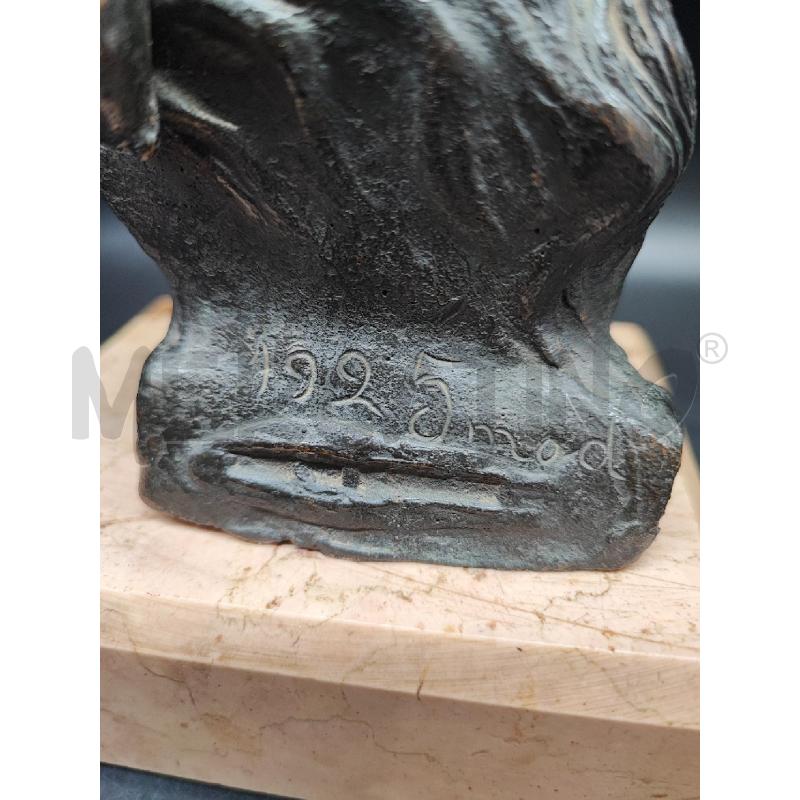 SCULTURA BRONZO DEA BENDATA BASE MARMO  | Mercatino dell'Usato Roma gregorio vii 3
