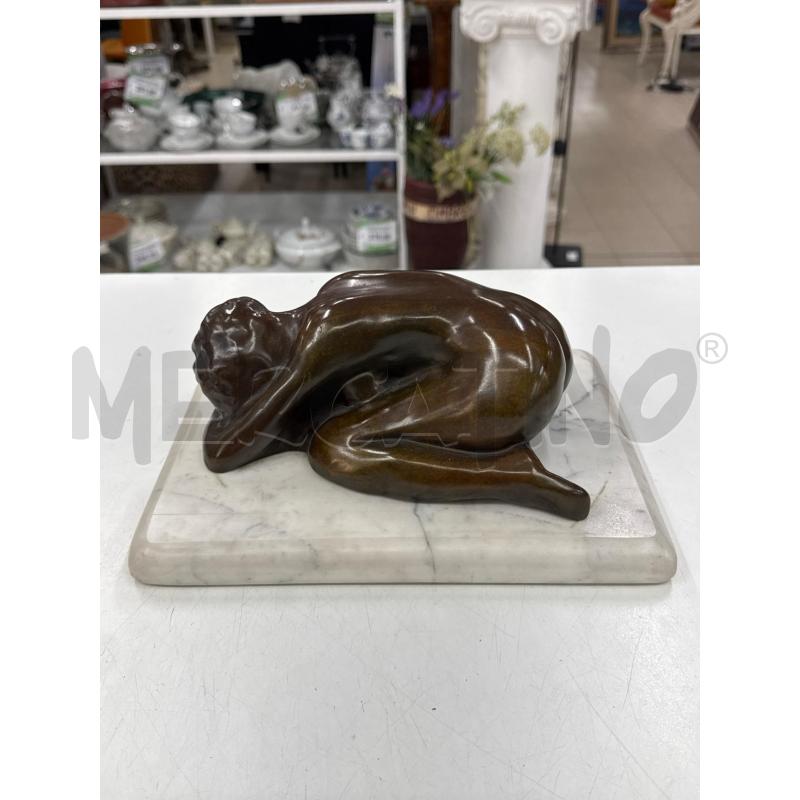 SCULTURA BRONZO DONNA DORMIENTE BASE MARMO | Mercatino dell'Usato Roma gregorio vii 1