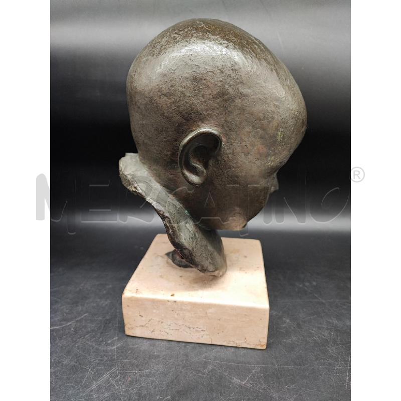 SCULTURA TESTA BIMBO BASE MARMO  | Mercatino dell'Usato Roma gregorio vii 3
