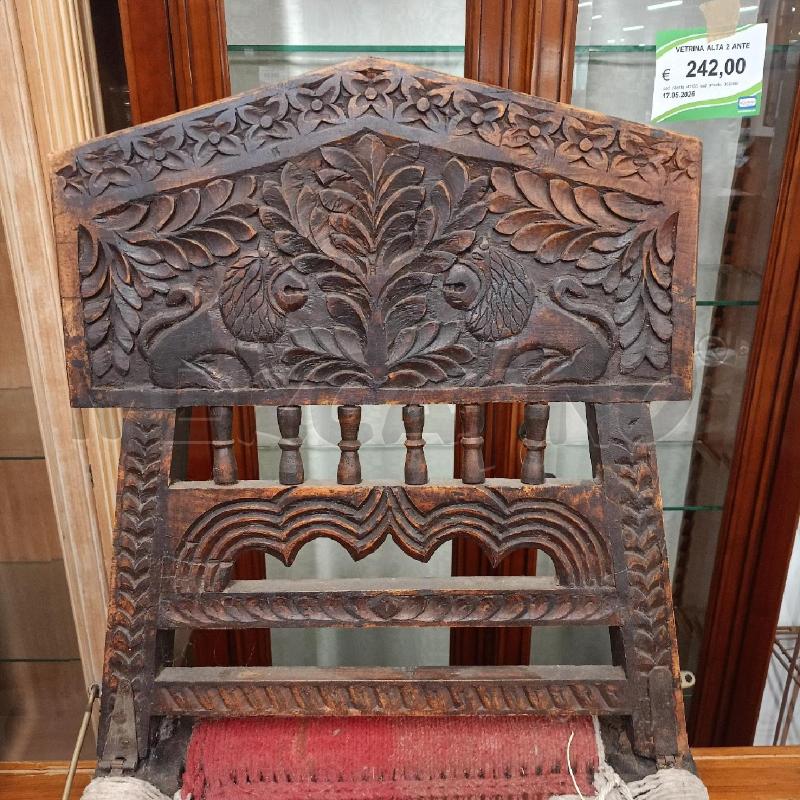 SEDIA INDIANA PITA INTRECCIO ROSSO  | Mercatino dell'Usato Roma gregorio vii 3