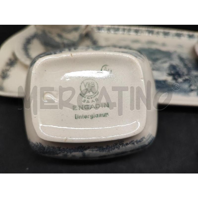 SERVIZIO 5PZ BIANCO BLU GERMANY PAESAGGIO  | Mercatino dell'Usato Roma gregorio vii 4