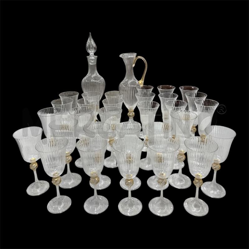 SERVIZIO BICCHIERI MURANO SANTI 32 PZ  | Mercatino dell'Usato Roma gregorio vii 1
