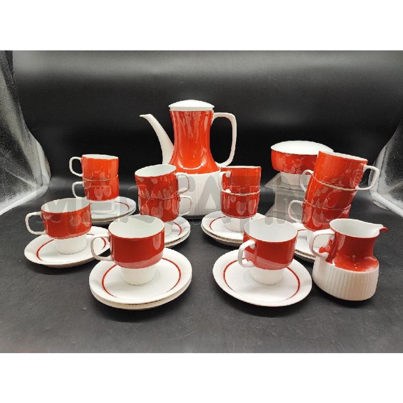 SERVIZIO CAFFE 15PZ ROSENTHAL ARANCIONI  | Mercatino dell'Usato Roma gregorio vii 1